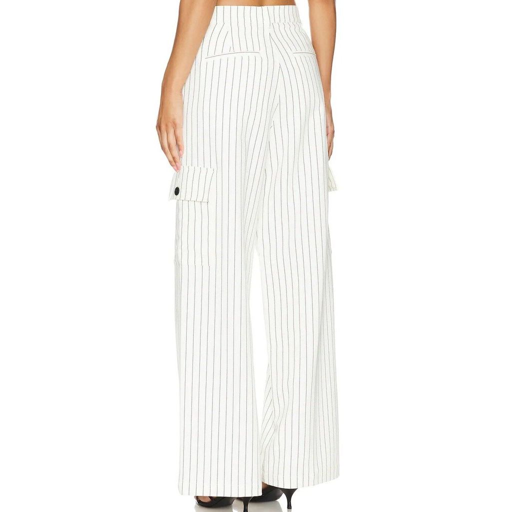 Pistola Brynn Pant in Le Blanc Pinstripe - Size 24