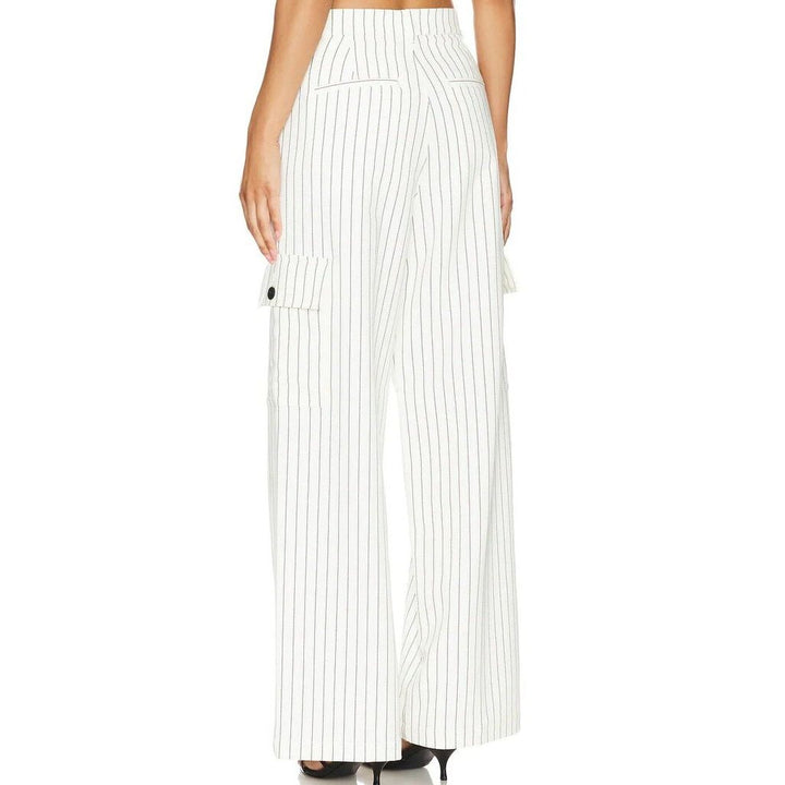 Pistola Brynn Pant in Le Blanc Pinstripe - Size 24