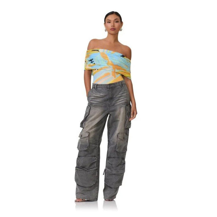 AFRM NWT Divya Bodysuit in Bird of Paradise - Size XL