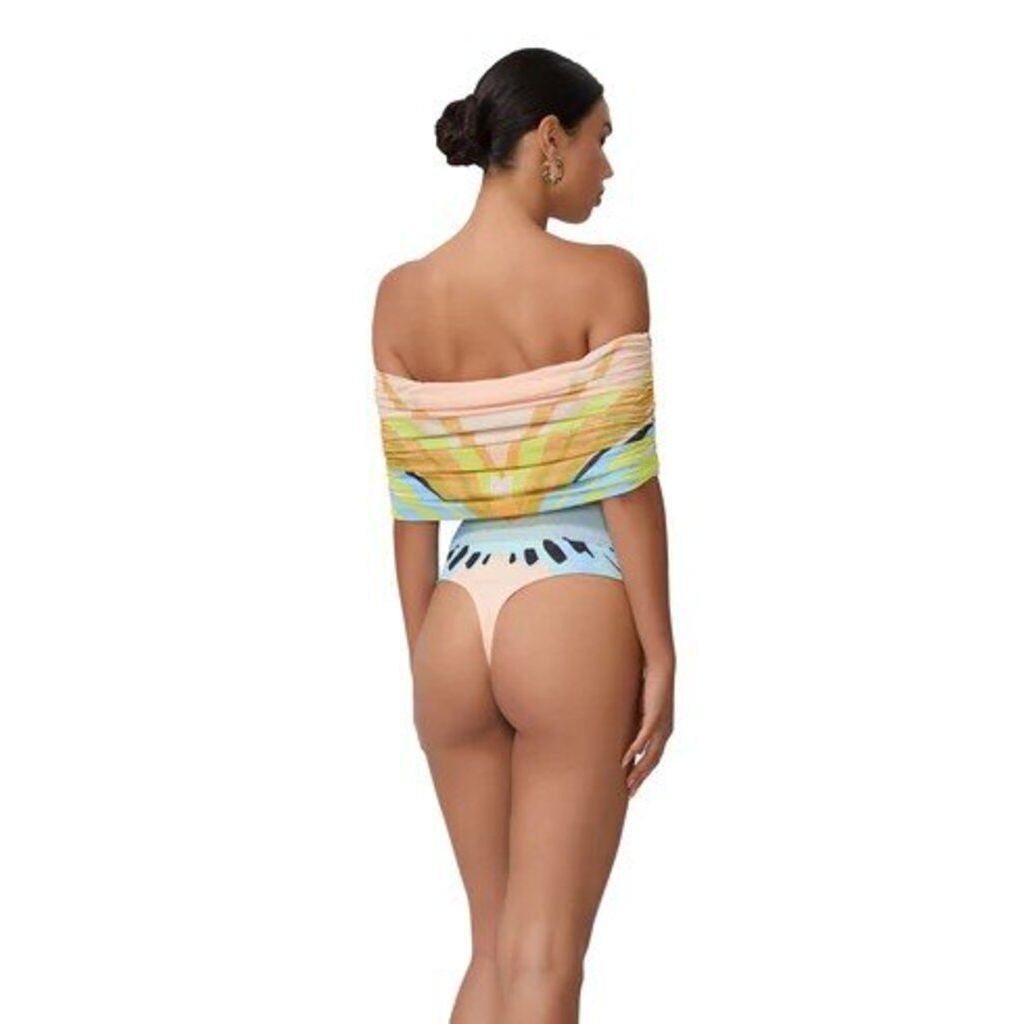 AFRM NWT Divya Bodysuit in Bird of Paradise - Size XL