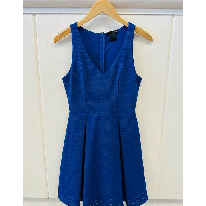 Aqua Sleeveless Skater Dress - Size Small