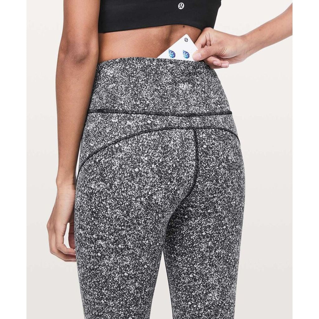 Lululemon In Movement Tight 25" Everlux in Diffuse Starlight Black - Size 4