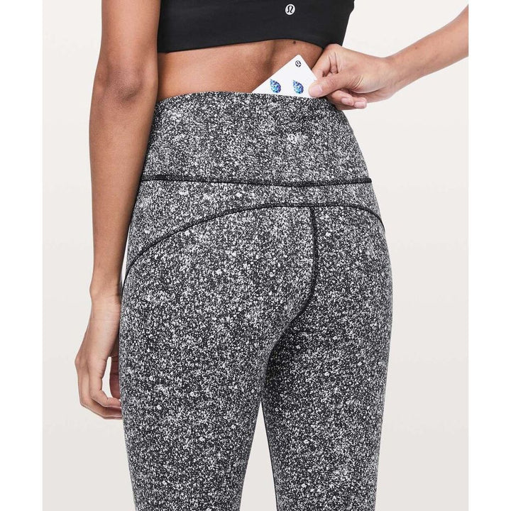 Lululemon In Movement Tight 25" Everlux in Diffuse Starlight Black - Size 4