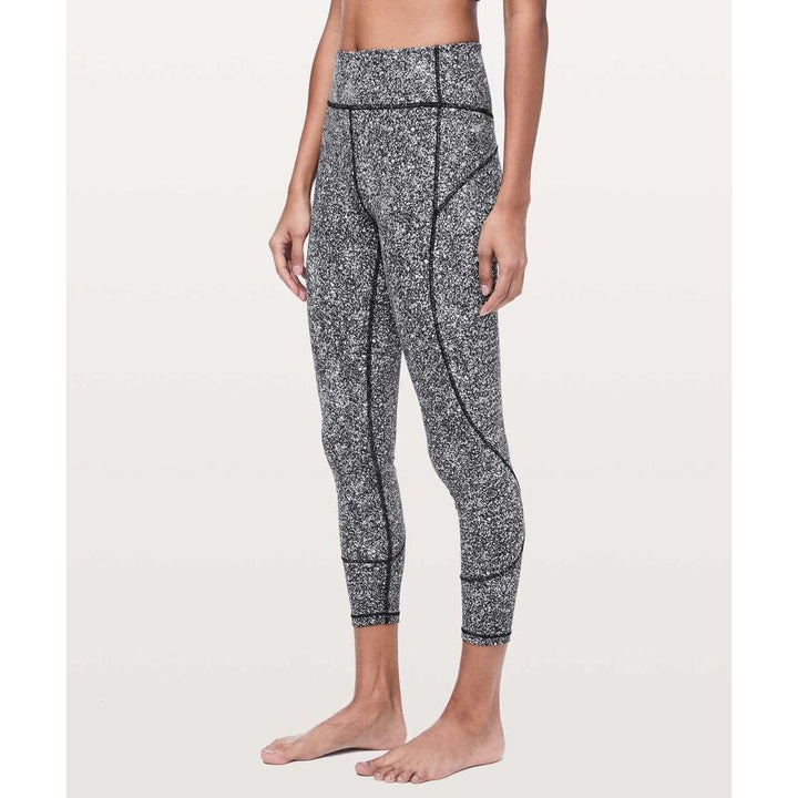 Lululemon In Movement Tight 25" Everlux in Diffuse Starlight Black - Size 4
