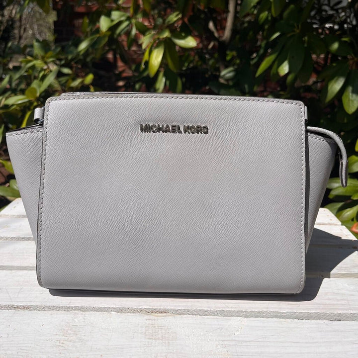 Michael Kors Selma Crossgrain Leather Crossbody