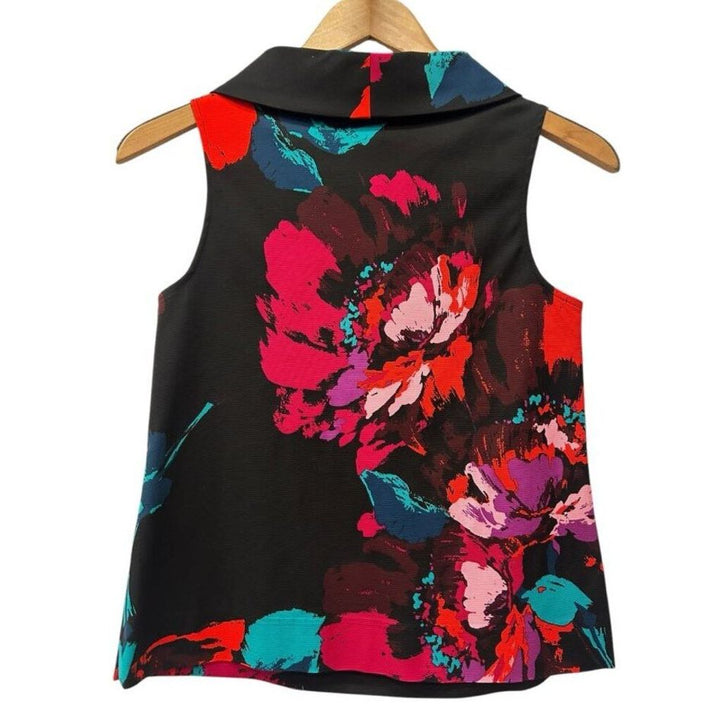 Trina Turk Floral Sleeveless Top - Size XS