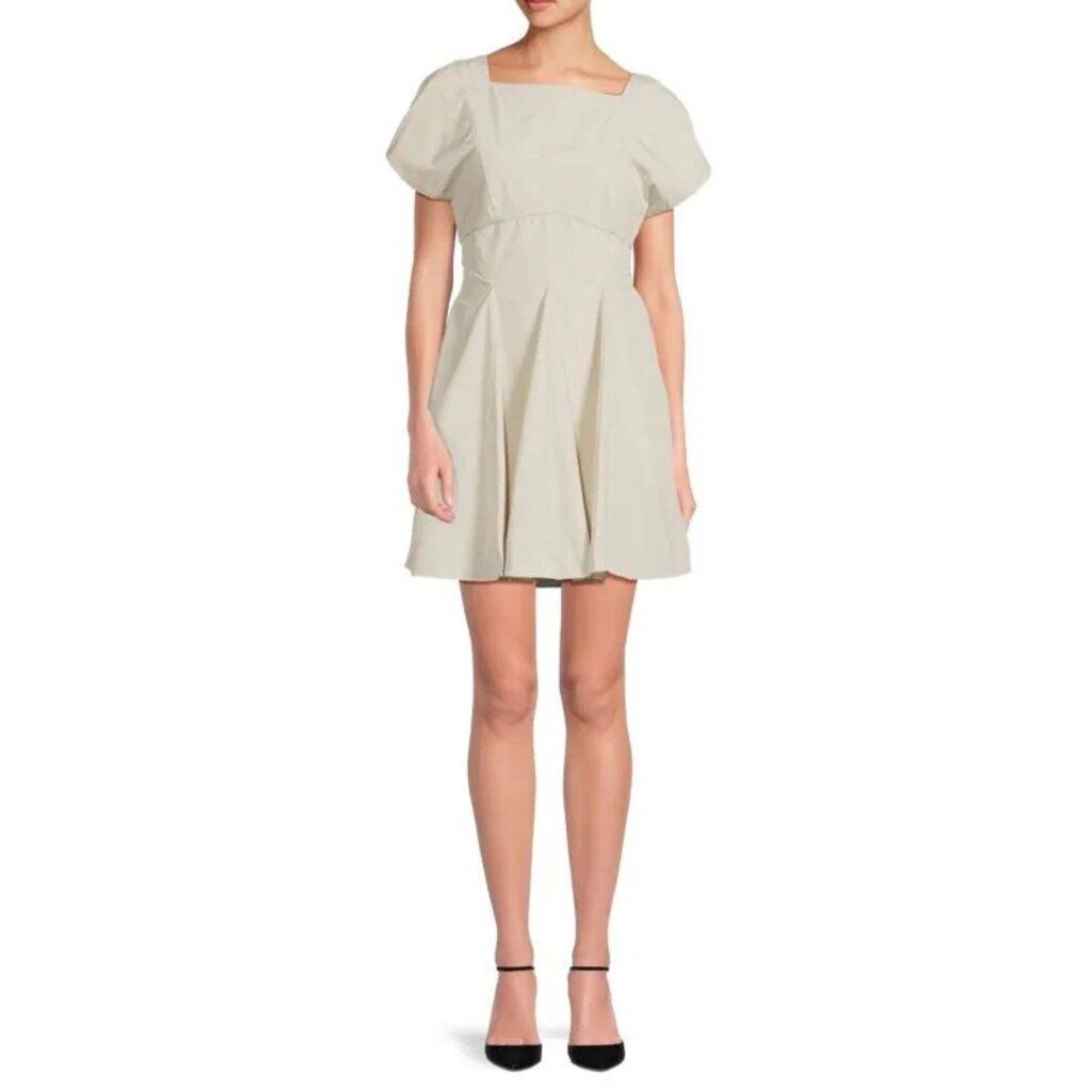 amanda uprichard grey dress Amanda Uprichard Harper Dress in Bone