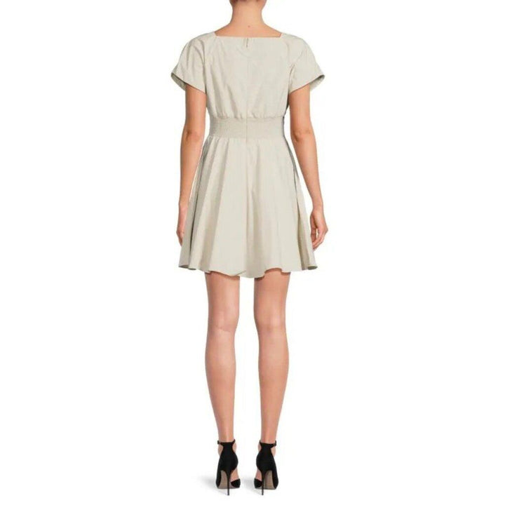 Amanda Uprichard Harper Dress in Bone - Size Large