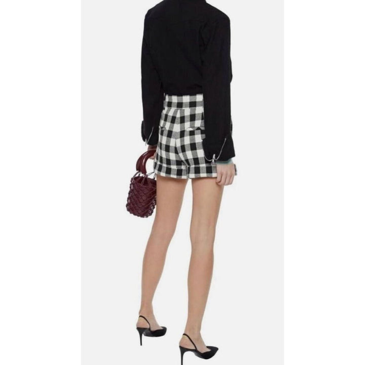 Veronica Beard Carito Gingham Tweed Shorts - Size 4