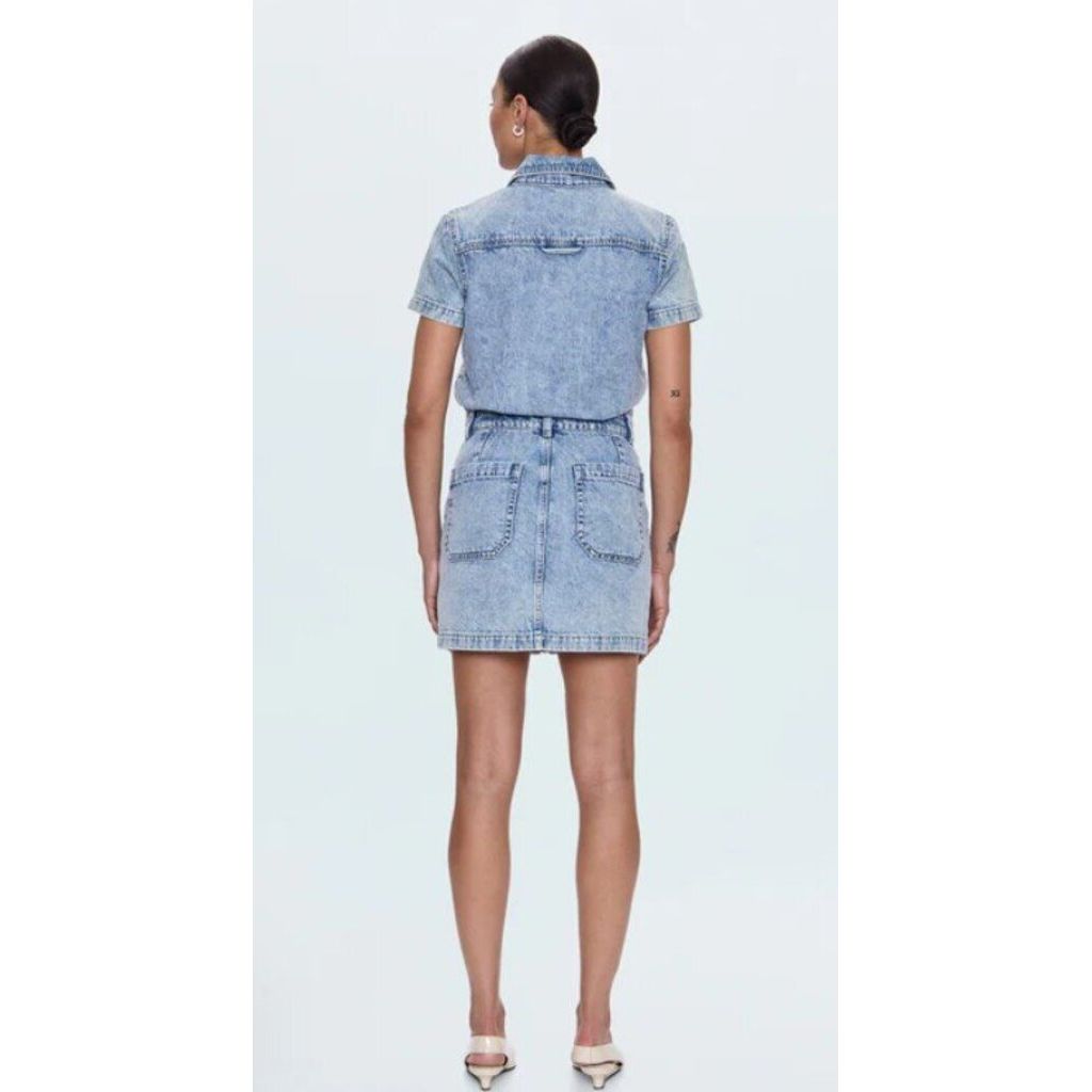 Pistola Brix Mini Dress in Meridien - Size Small