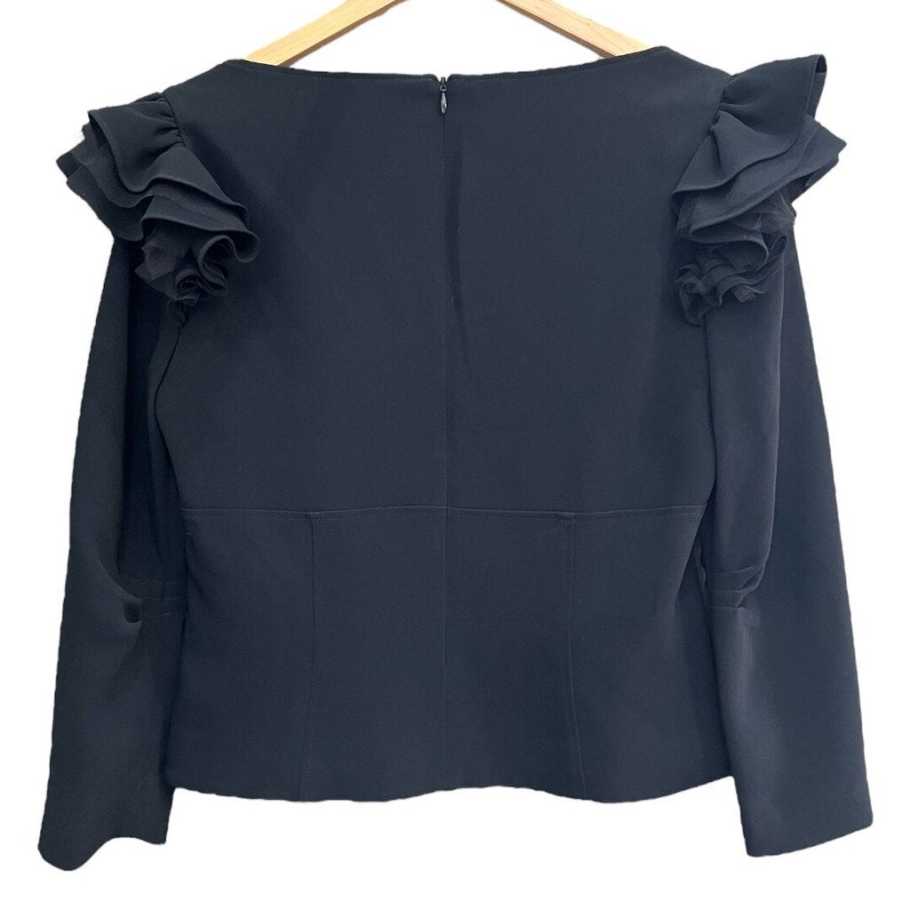 Cinq à Sept Sweetheart Ruffle Top - Size Large