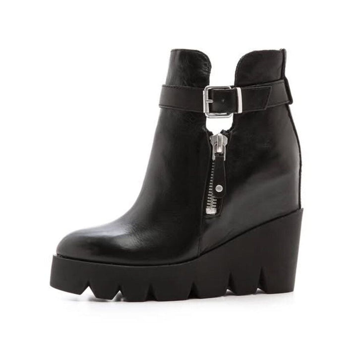 ASH Ricky Platform Wedge Boots - Size 38