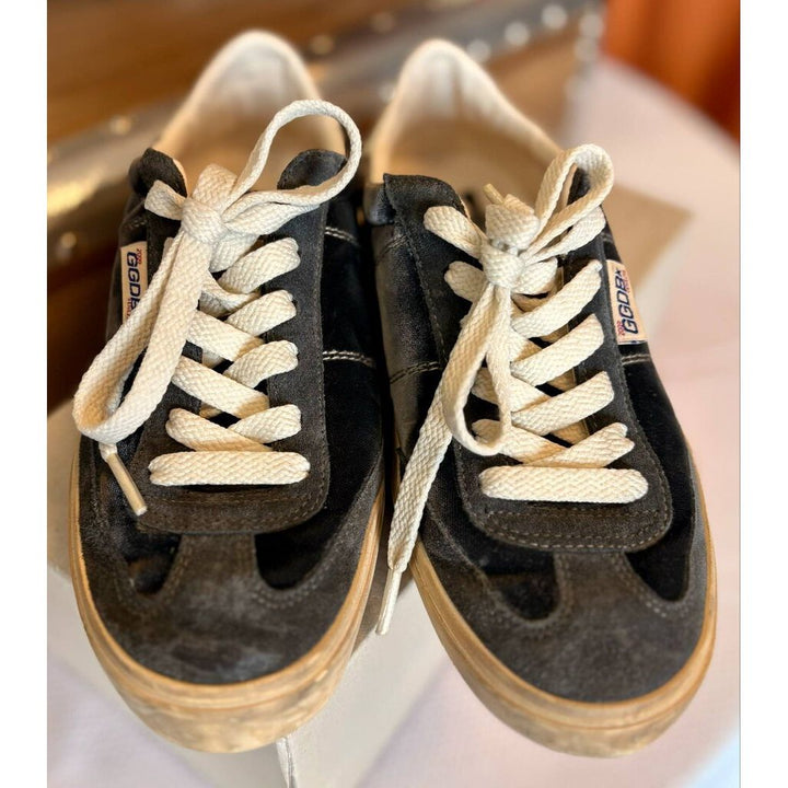 Golden Goose Soul Star Sneakers in Dark Grey / Milk - Size 36