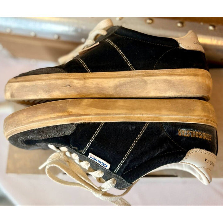 Golden Goose Soul Star Sneakers in Dark Grey / Milk - Size 36