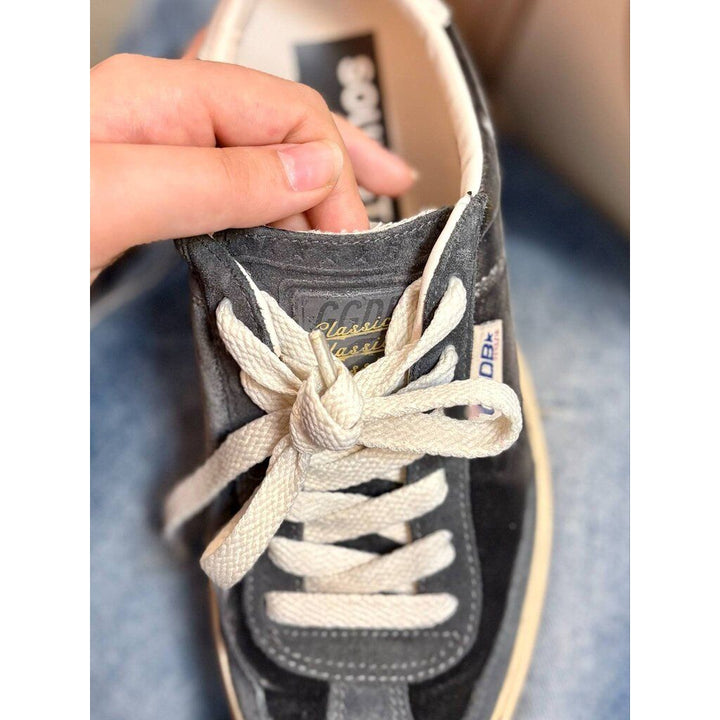Golden Goose Soul Star Sneakers in Dark Grey / Milk - Size 36