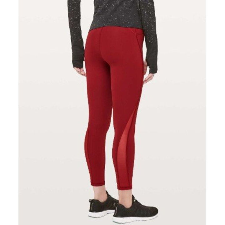 Lululemon Train Times 7/8 Pant *25" in Dark Sport Red - Size 10
