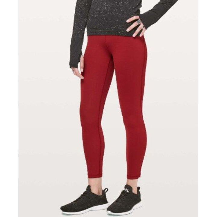 Lululemon Train Times 7/8 Pant *25" in Dark Sport Red - Size 10
