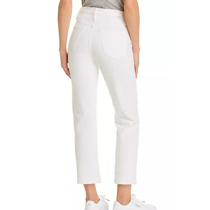 Mother The Tomcat Cropped Straight Jeans in Totally Innocent - Size 23