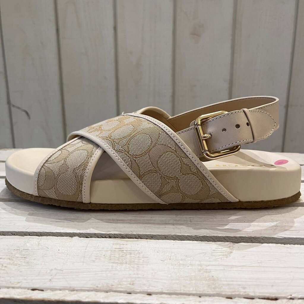 Coach Adora Sandal in Signature Jacquard - Size 11