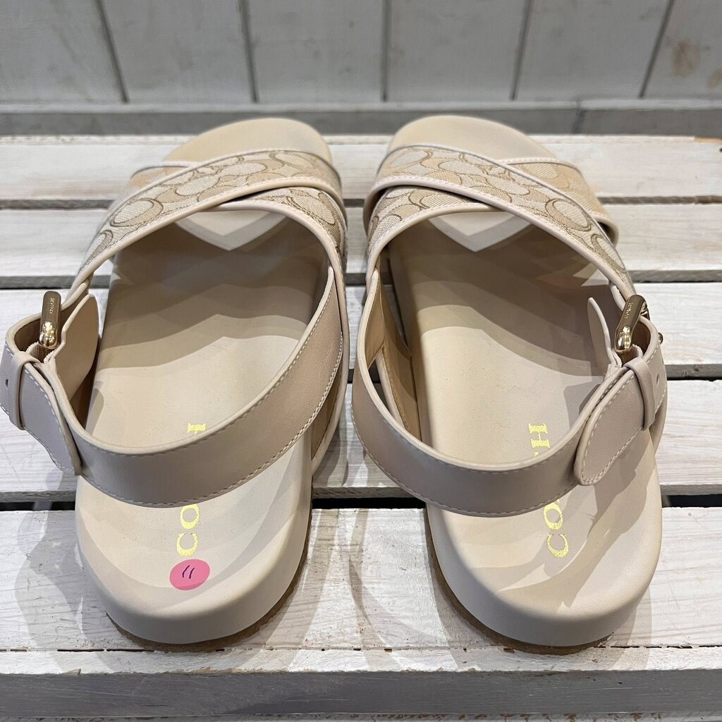 Coach Adora Sandal in Signature Jacquard - Size 11