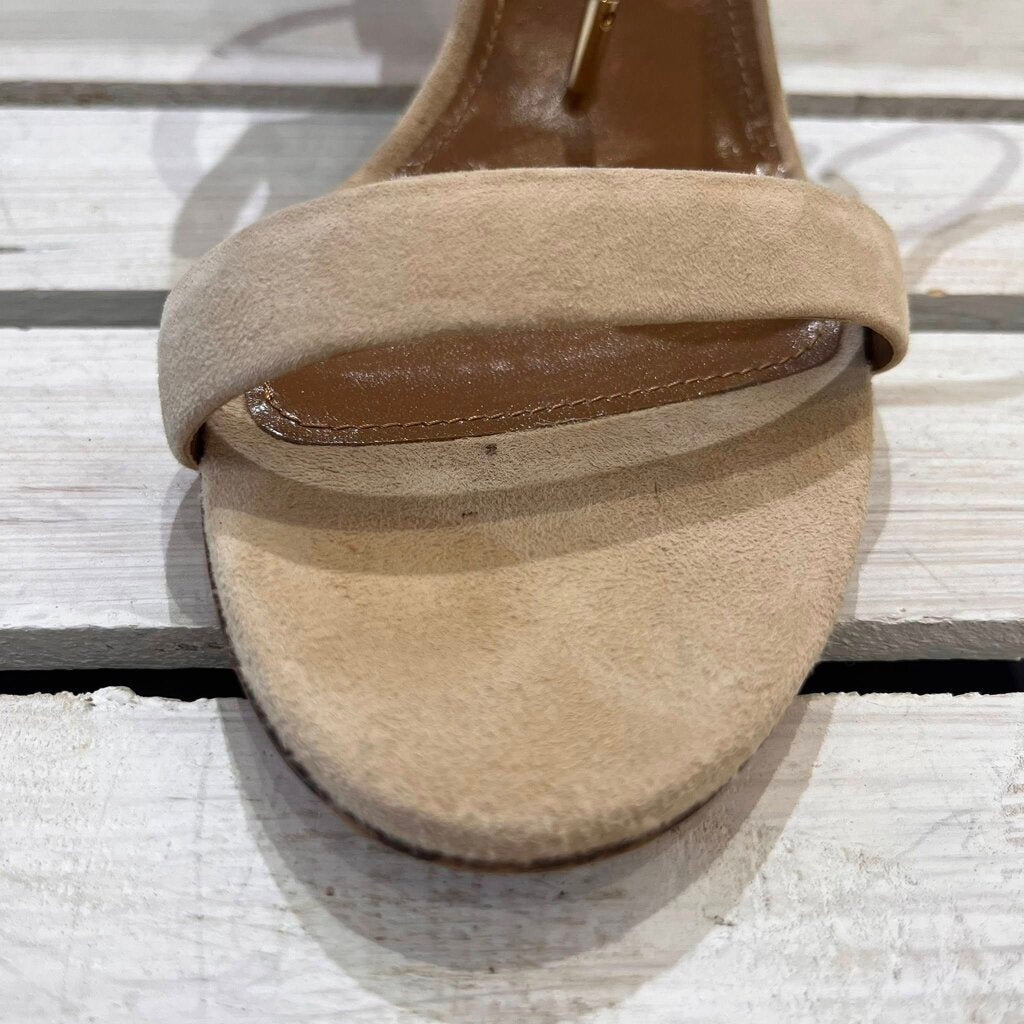 Aquazzura Firenze Suede Lace Up Heels - Size 40