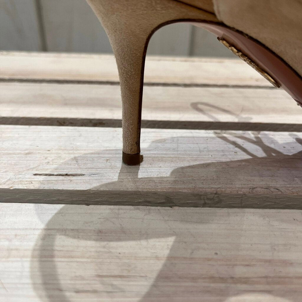 Aquazzura Firenze Suede Lace Up Heels - Size 40