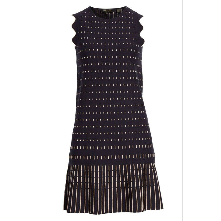 Ted Baker Relioa Metallic Jacquard Knit Dress - Size 2