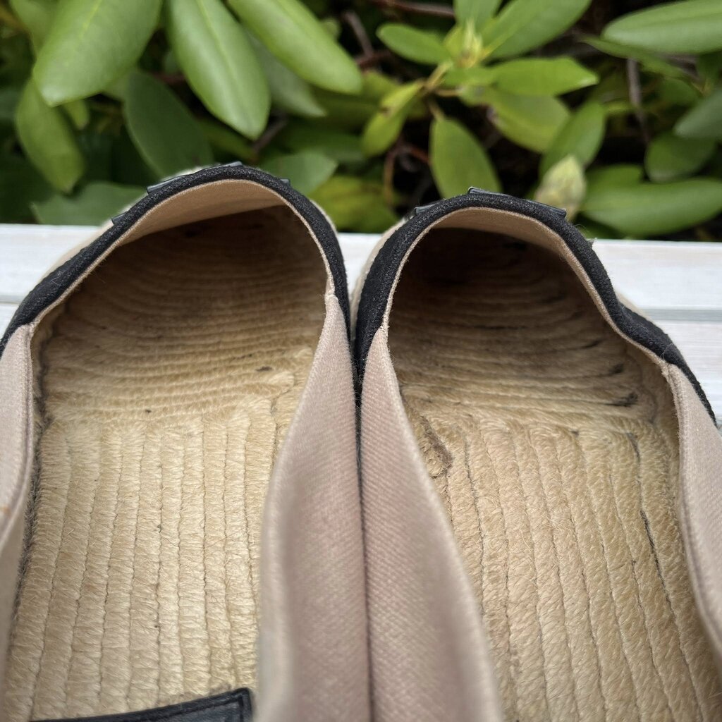 Tory Burch Canvas Logo Espradrilles - Size 8.5