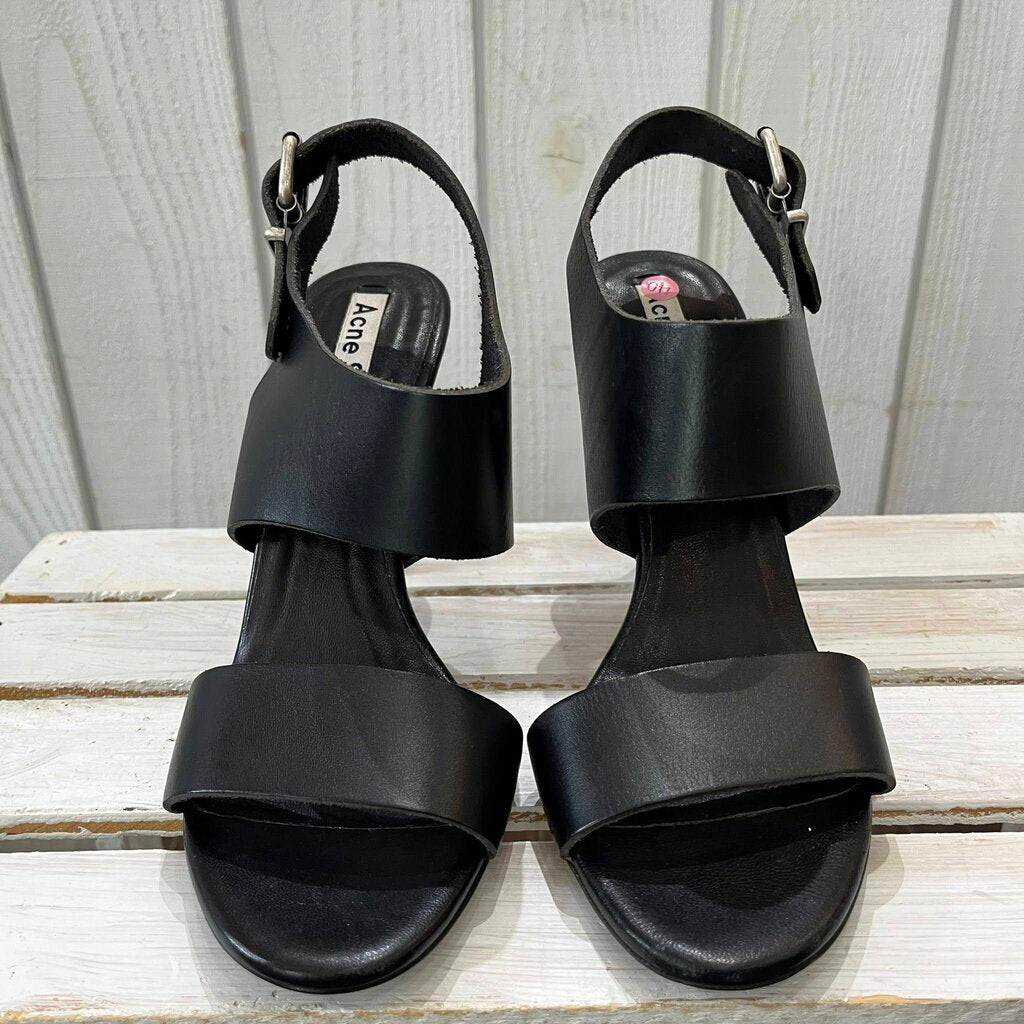 Acne Studios Tillie Heeled Leather Sandals - Size 40
