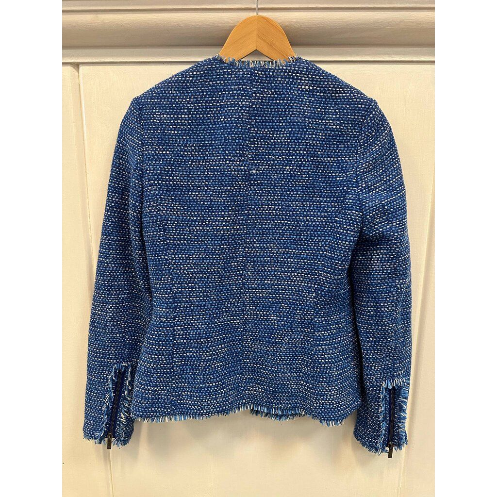 L.K. Bennett Lola Frayed Tweed Blazer - Size 2