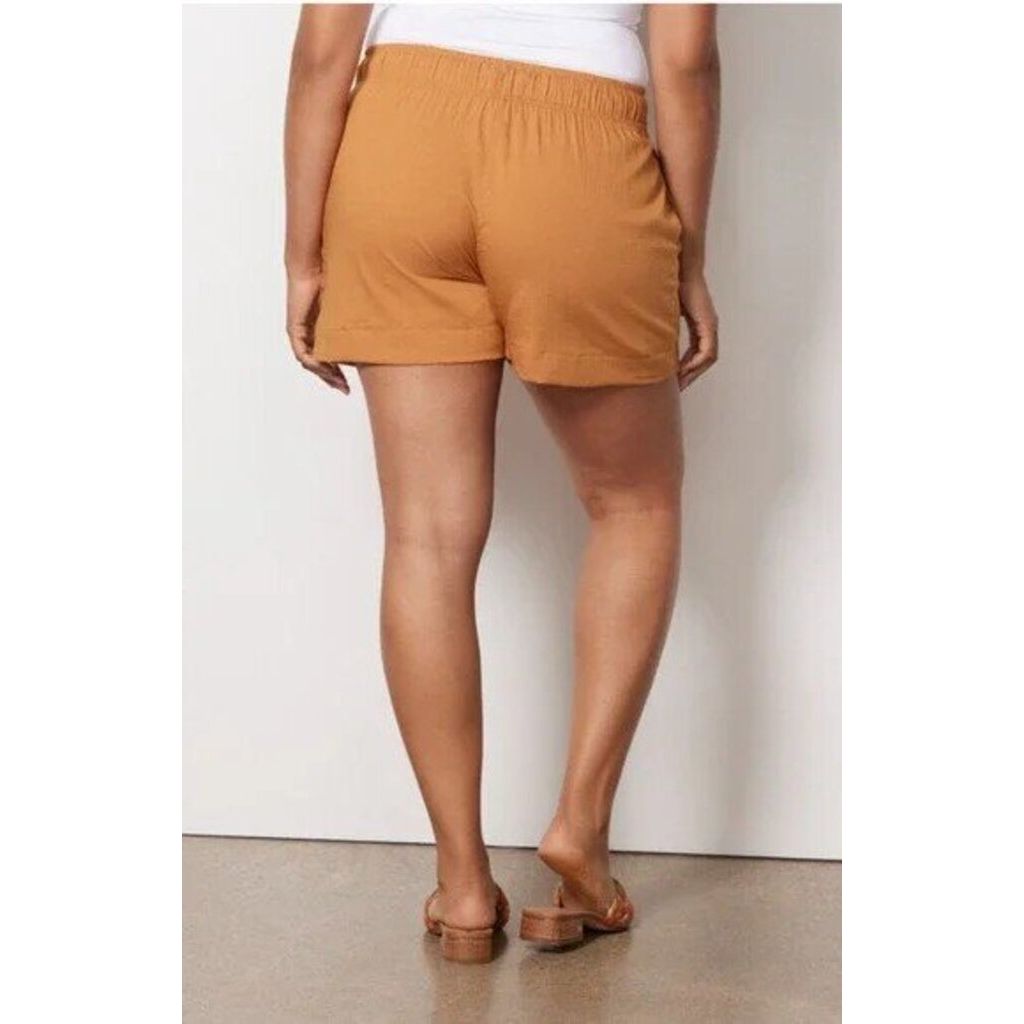 Evereve NWT Shane Tie Waist Short in Burntgold - Size Medium