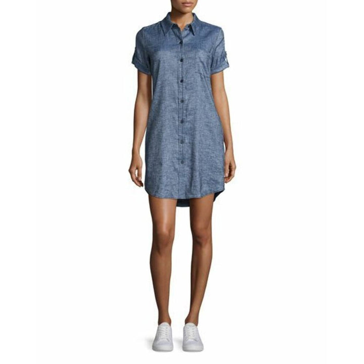 Theory Mayvine Chambray Shirt Dress - Size 2