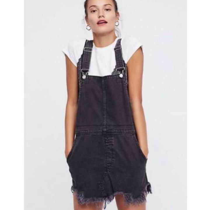 Free People Distressed Skirt Overalls - Size 12