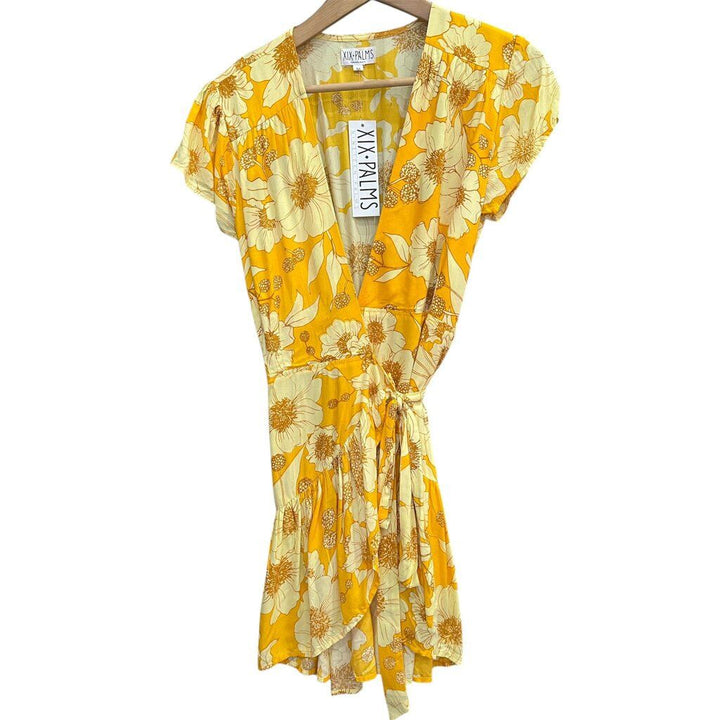 XIX Palms NWT Sorrento Wrap Gold Coast Dress - Size Medium