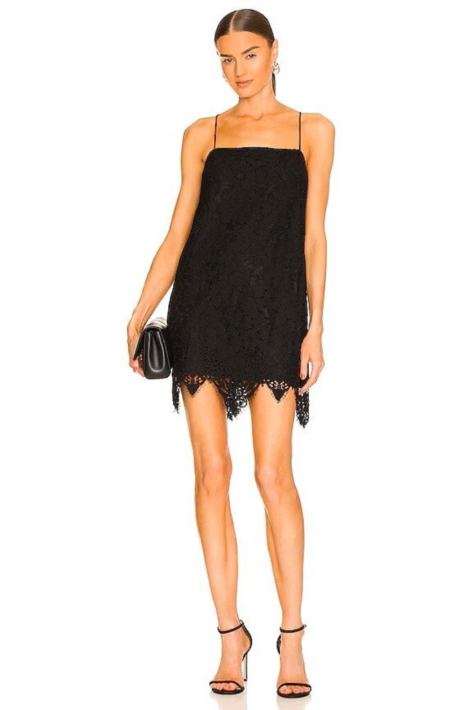 black daisy mini dress Free People Black Daisy Mini Dress Cutout Lace Upper Bodice Size 8
