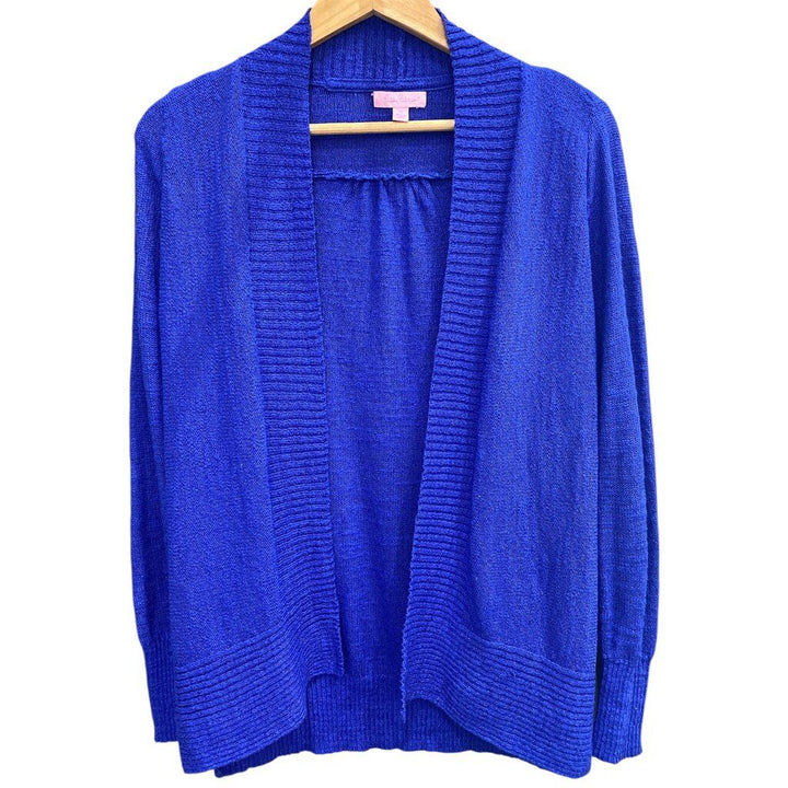 Lilly Pulitzer Isle Cardigan in Bomber Blue - Size XS
