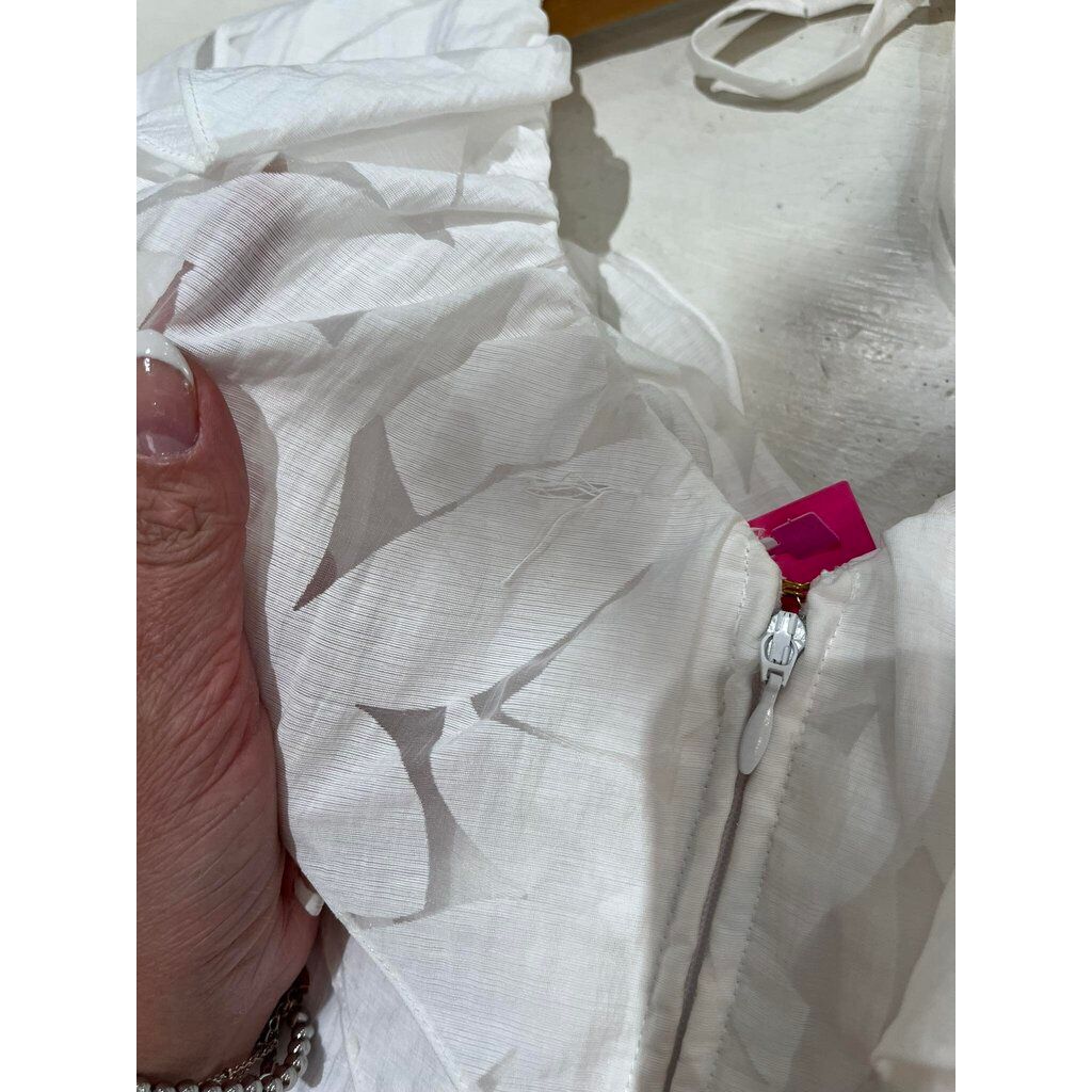 Lilly Pulitzer NWT Ritamarie Ruffle Maxi Dress in Resort White Flora Faille - Size 0