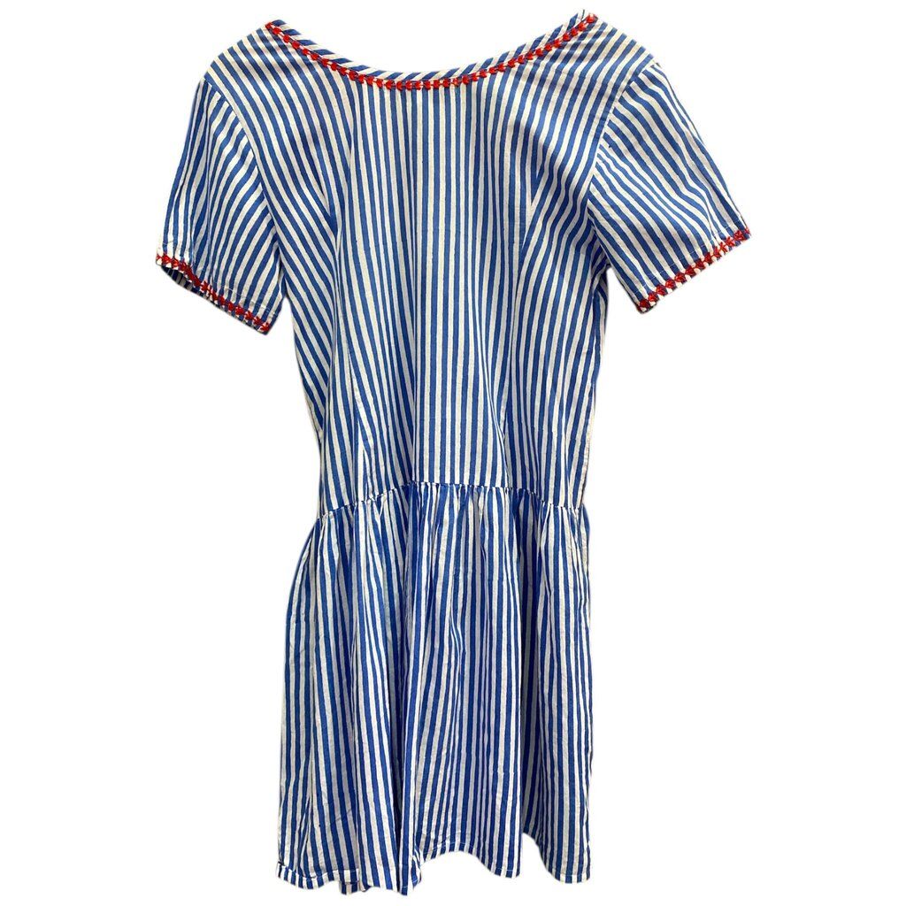 Tuckernuck Pink City Print Embroidered Tiered Dress - Size XS