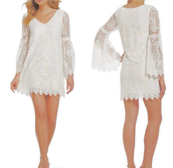 Cupcakes & Cashmere Davi Embroidered Lace Dress - Size Small