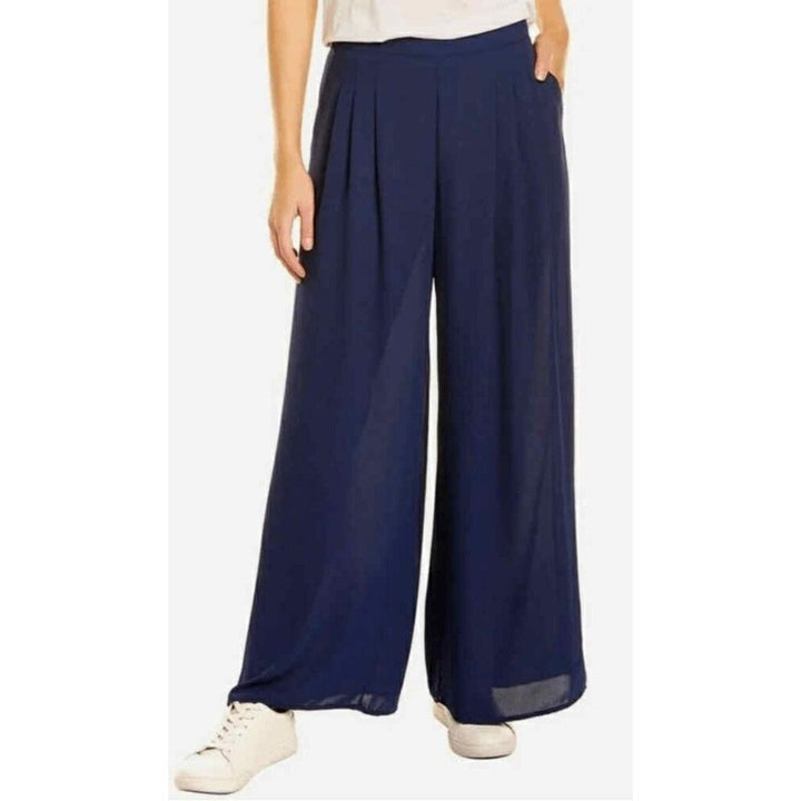 J McLaughin Candela Wide Leg Pant in Navy - Size 8