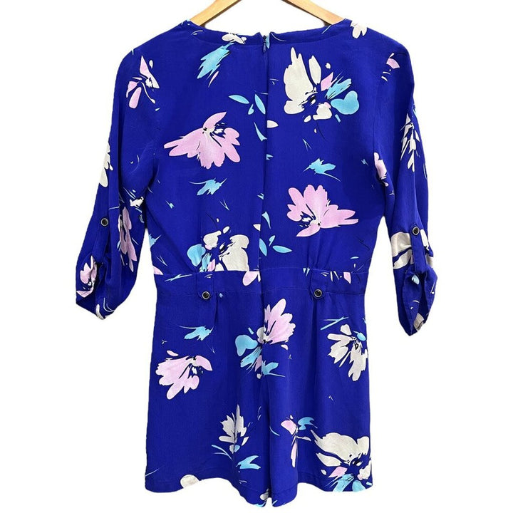 Yumi Kim Silk Faux Wrap Romper - Size Small