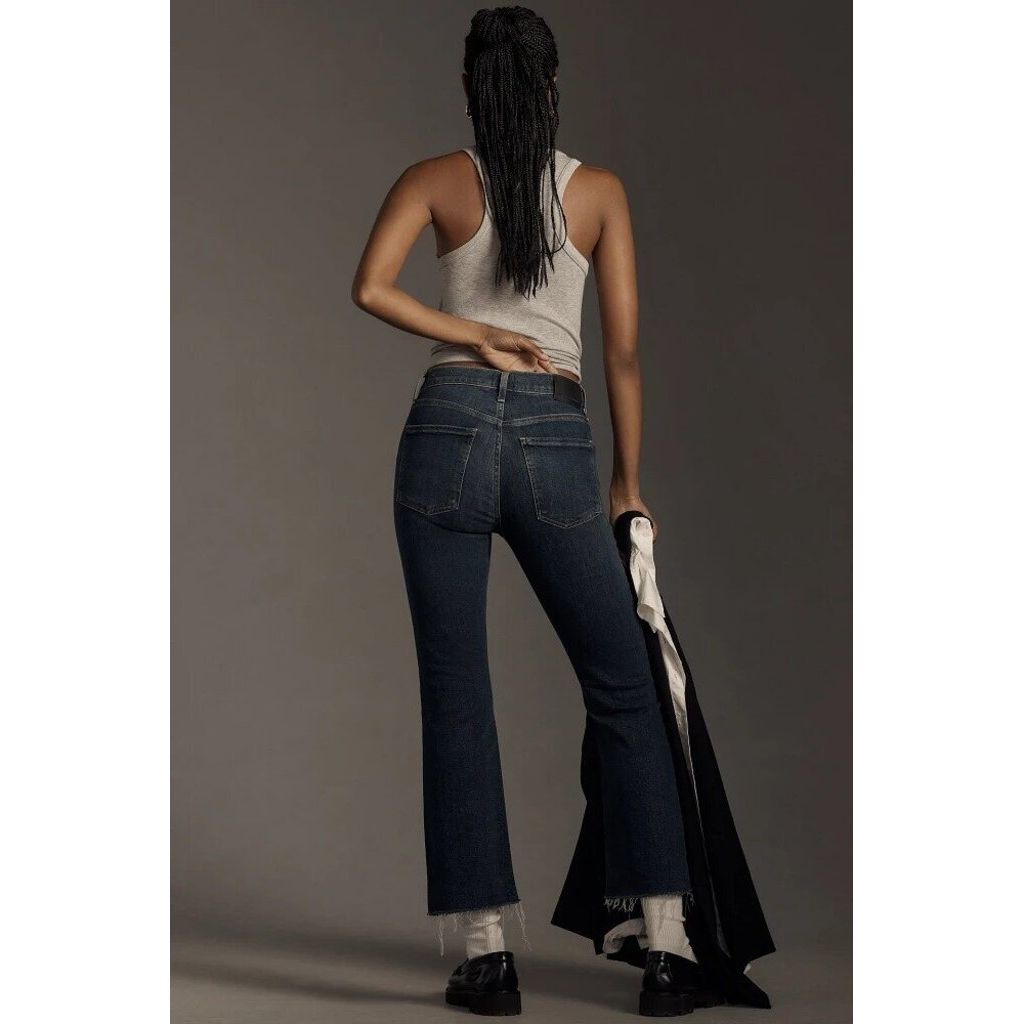 Citizen's of Humanity Isola Cropped Jeans in Plush Black - Size 27