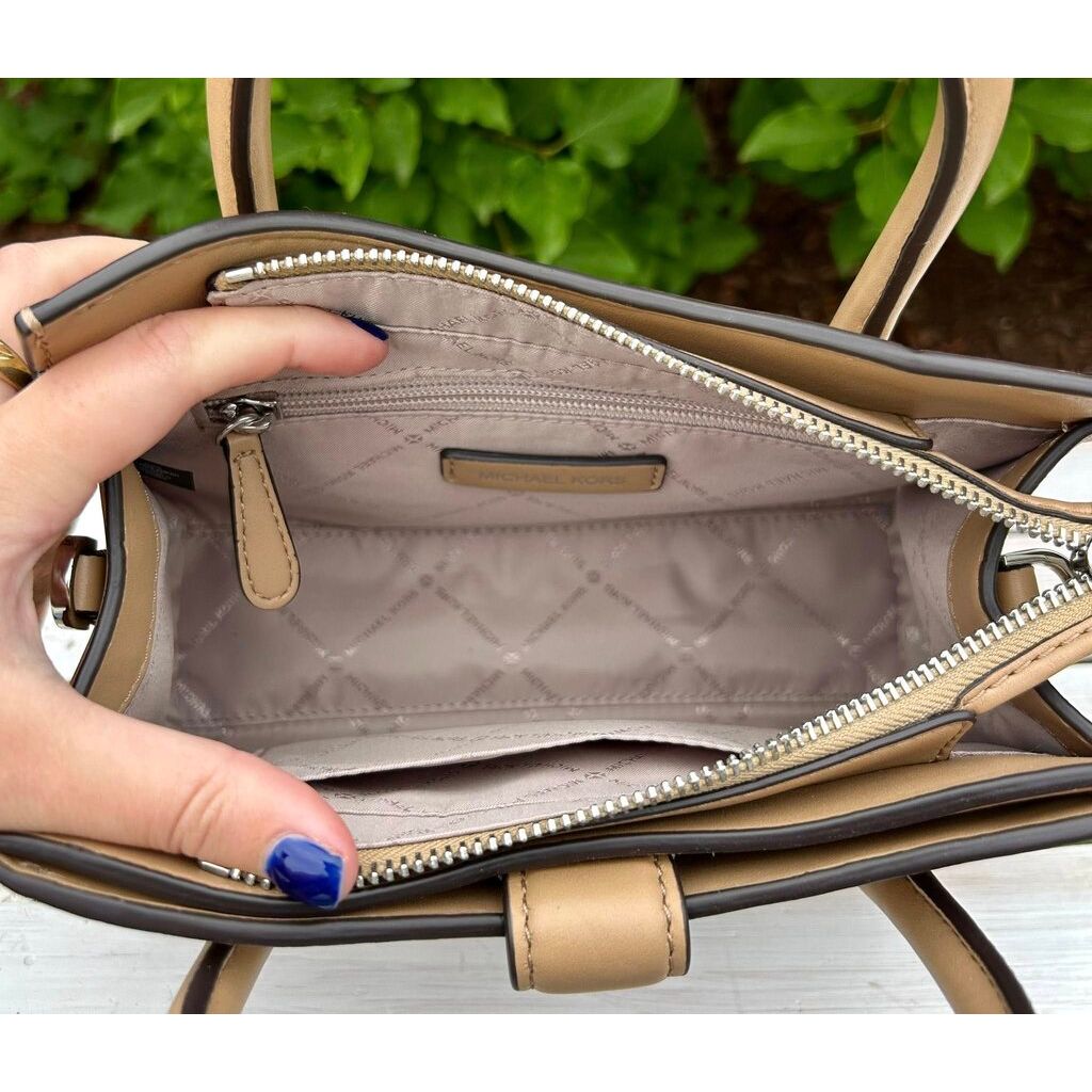 Michael Kors Gabby Small Camel Satchel Bag