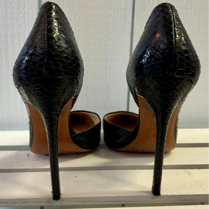 Tory Burch Classic D’orsay 100mm Iridescent Snake Pumps - Size 6.5