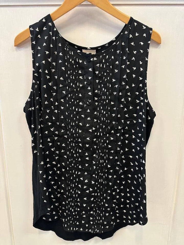 Dolan Left Coast Jules Bird Print Blouse - Size Large