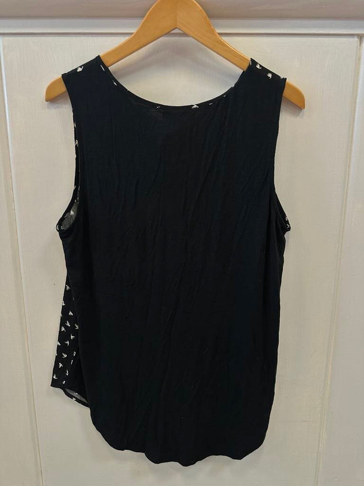 Dolan Left Coast Jules Bird Print Blouse - Size Large