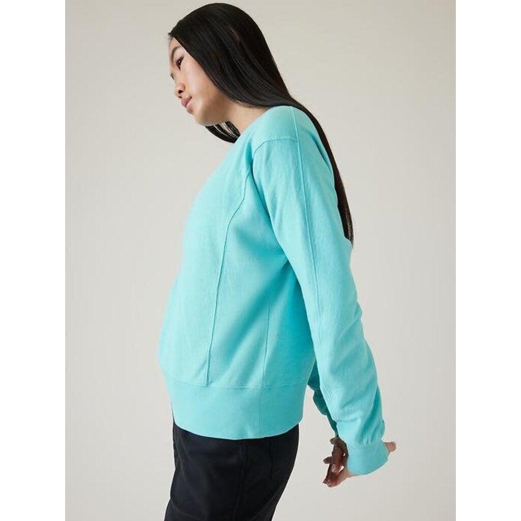 Athleta Sundown Motion Sweatshirt in Gulf Green - Size Medium