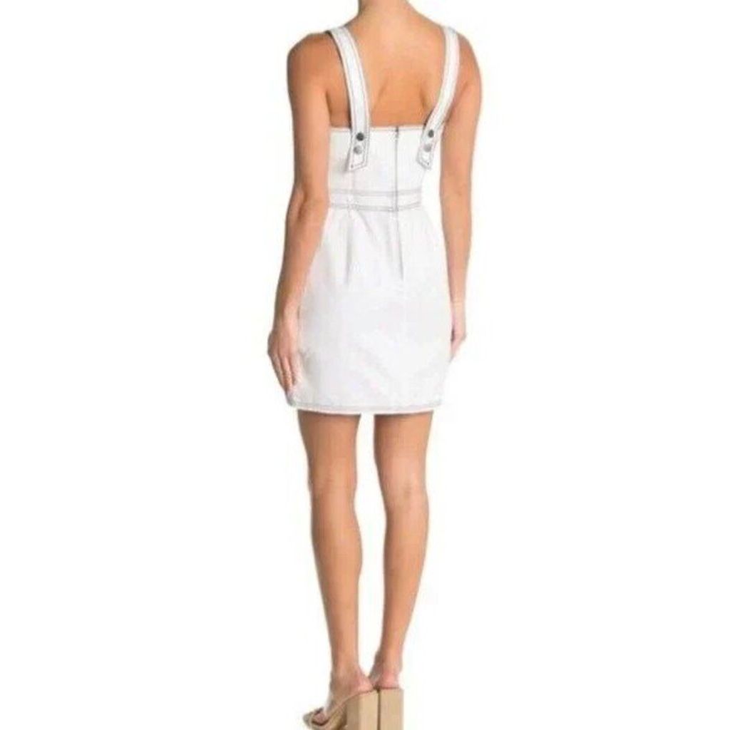 Baldwin Zoe Button-Front Denim Mini Dress - Size Medium