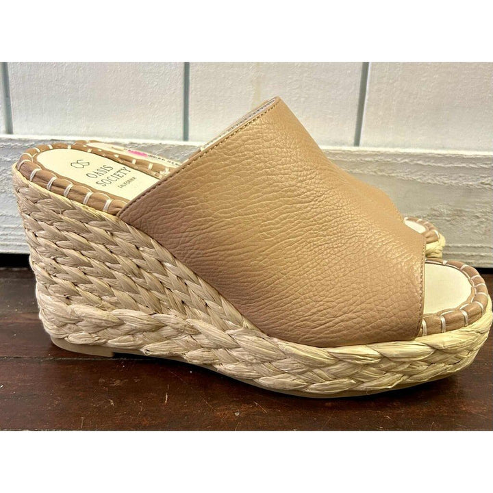 Oasis Society Apricot Espadrille Slip On Wedge - Size 7.5