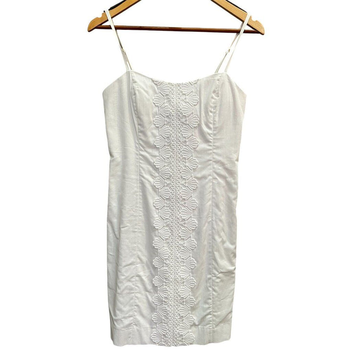 Lilly Pulitzer Lace Tie Shift Dress in Resort White - Size 4